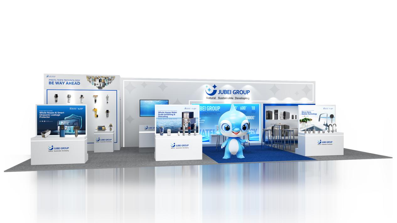 Del 6 al 9 de noviembre de 2022, Jubei Group con su mascota Shui Bei Bei apareció en The Aquatech en los Países Bajos.